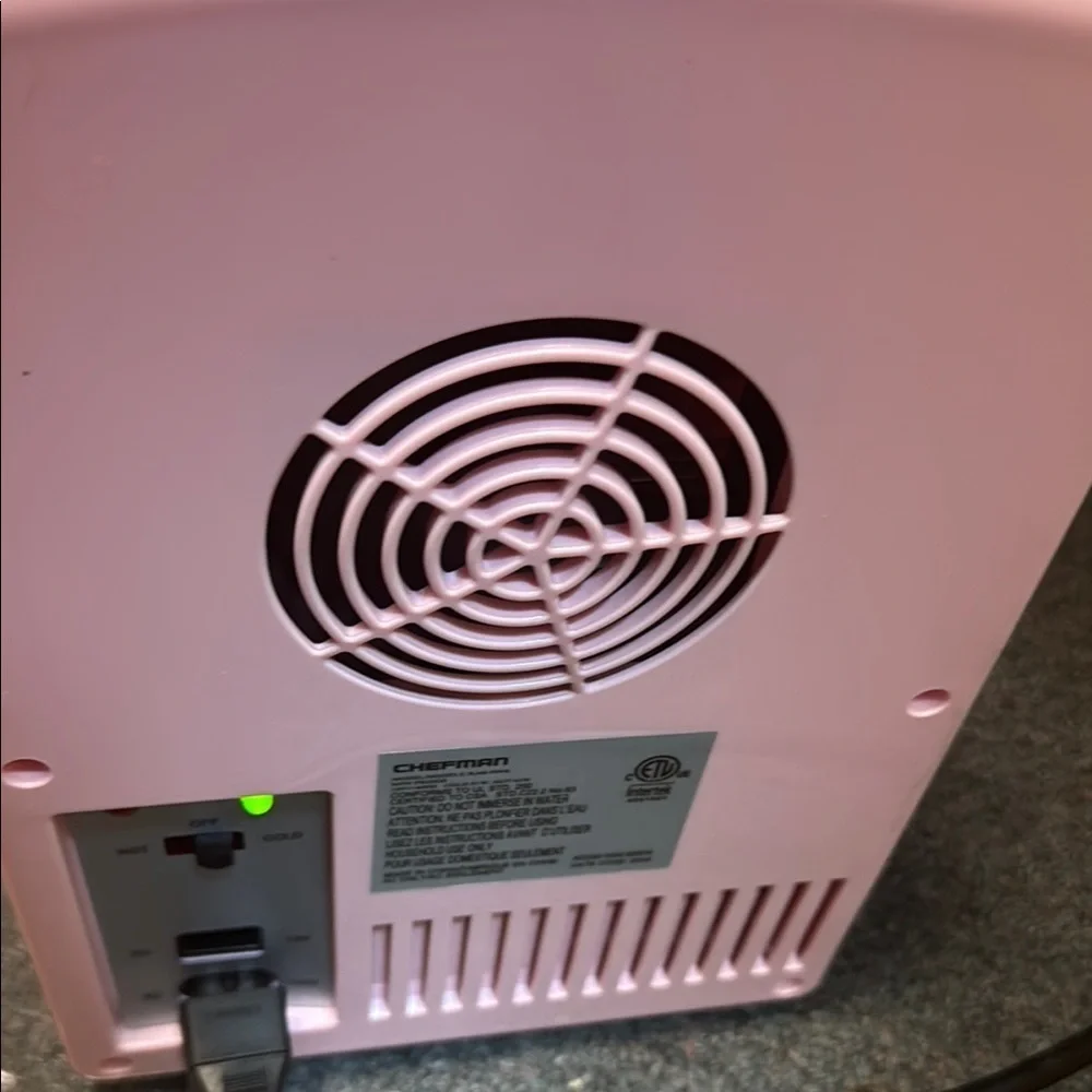 Chefman pink mini fridge
